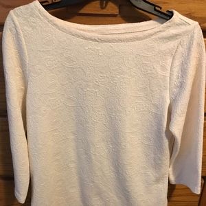 St. John's Bay ivory long sleeve top